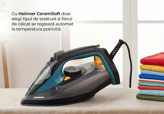 Heinner Steam Iron 2400W with Ceramic Plate and Continuous Steam Supply 20gr/min