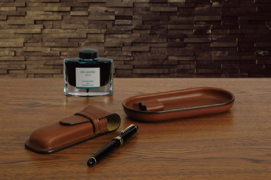 Pilot Somes Green Leather Pen Case Sls1-11-g 4902505643453