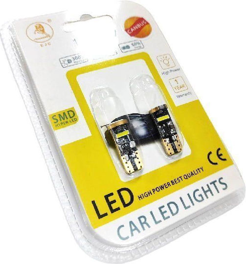 EJC Car Lamps T10 Canbus LED 12V 2pcs