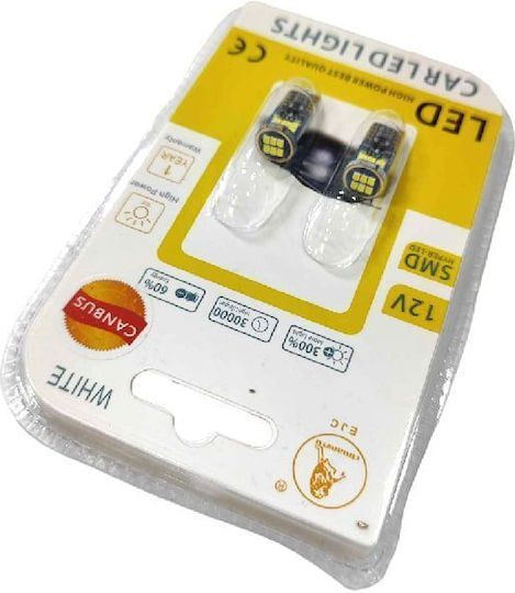 EJC Car Lamps T10 Canbus LED 12V 2 Pieces