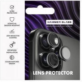 Full Face Hammer Glass Προστασία Κάμερας Tempered Glass Μαύρο για το Samsung Galaxy S26 Plus