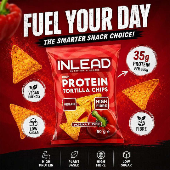 Inlead Nutrition Hochprotein Tortilla-Chips 6 X 50gr Salz & Pfeffer