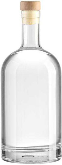 Yuk Glass Water Bottle with Transparent Cork Lid 200ml