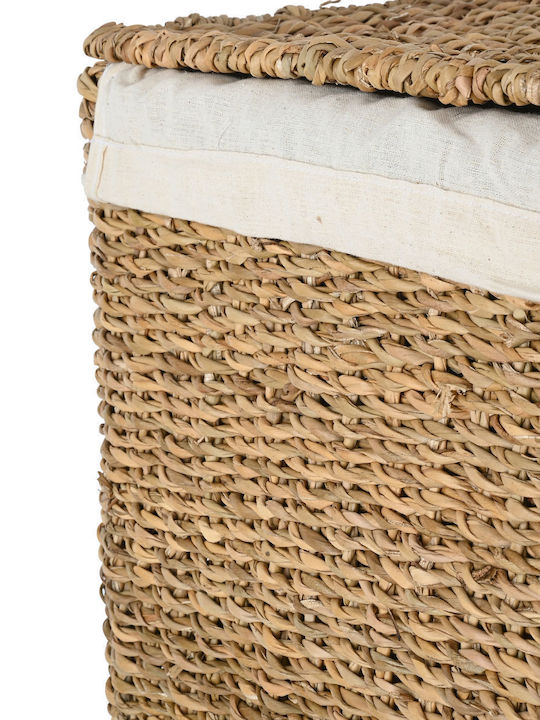 Estia Laundry Basket Wicker with Lid 46x31x55cm Beige