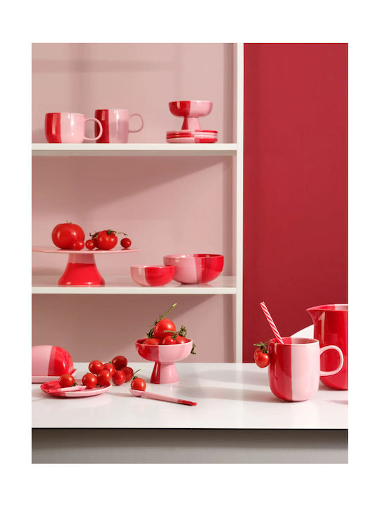 ASA Selection Joy Ice Cream Serving Bowl Round Porcelain Red Diameter 11cm
