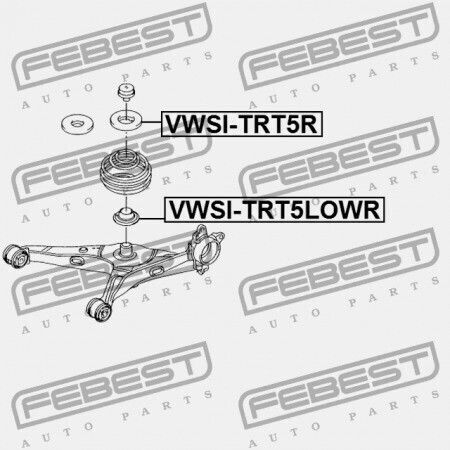Febest Spring for Volkswagen Transporter 2003-2010
