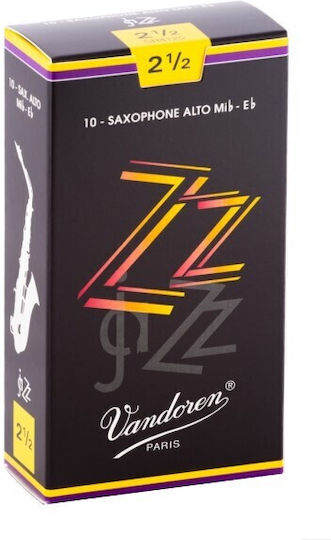 Vandoren Alto Sax ZZ Reeds Strength 2.5 Καλάμι για Σαξόφωνο