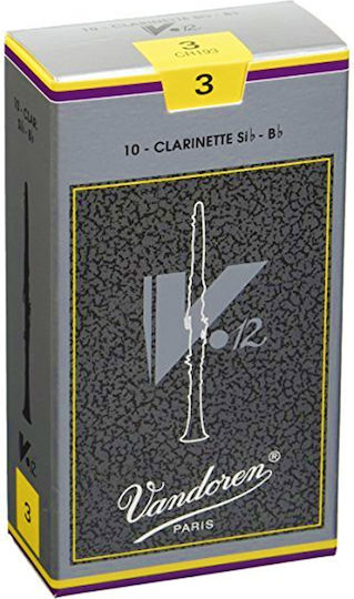 Vandoren Bb Clarinet V12 Ancii Pentru Instrumente De Suflat Tărie 3 Καλάμι Pentru Clarinet