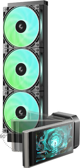 Deepcool LT360 Vision Υδρόψυξη AIO CPU με 3 Ανεμιστήρες 120mm και ARGB Φωτισμό