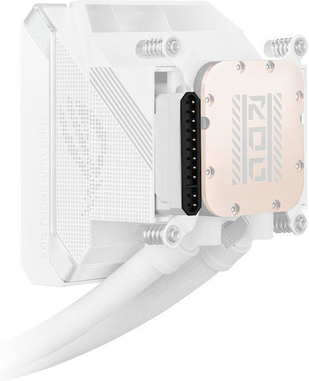 Asus ROG Strix LC IV 360 AIO CPU Liquid Cooling with 3 120mm Fans and ARGB Lighting White