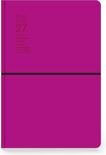 Daily Academic Diary 2026 2027 Flexy 14x21cm Various Colours