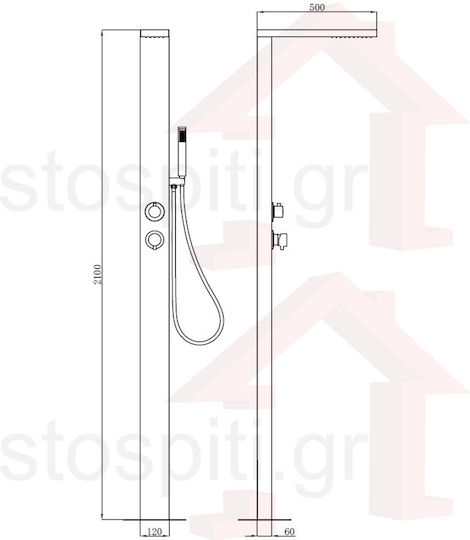 Imex Pool Shower from PVC