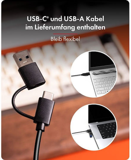 Icy Box Hard Drive Case for M.2 SATA III NVME with USB 3.2 Connection