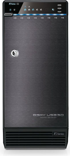 Fantec QB-X8US3-6G Case for 8 Hard Drives 3.5" SATA III with Connection USB 3.0 / eSATA 1696