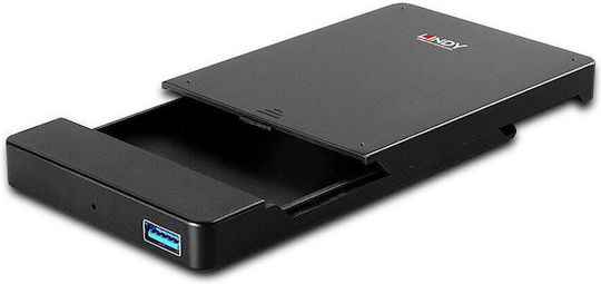 Lindy Hard Drive Case 2.5" SATA III with connection USB 3.0 in Schwarz color