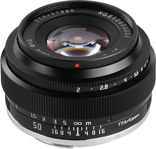 TTArtisan Cadru complet Obiectiv Foto 50mm f/2 Fix pentru Montura Magazin online Sony E Black