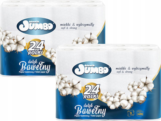 Private Label Tissue Hârtie igienică 24 role 3 foi 2 pachete