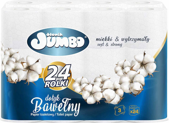 Private Label Tissue Hârtie igienică 24 role 3 foi 2 pachete