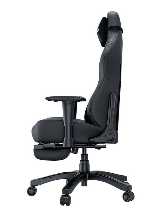 Anda Seat Luna Pro Gaming Chair in Artificial Leather with Adjustable Arms and Footstool Black