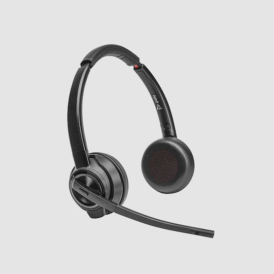 Poly Savi 8420 Ασύρματα On Ear Multimedia Ακουστικά με μικρόφωνο και σύνδεση Bluetooth