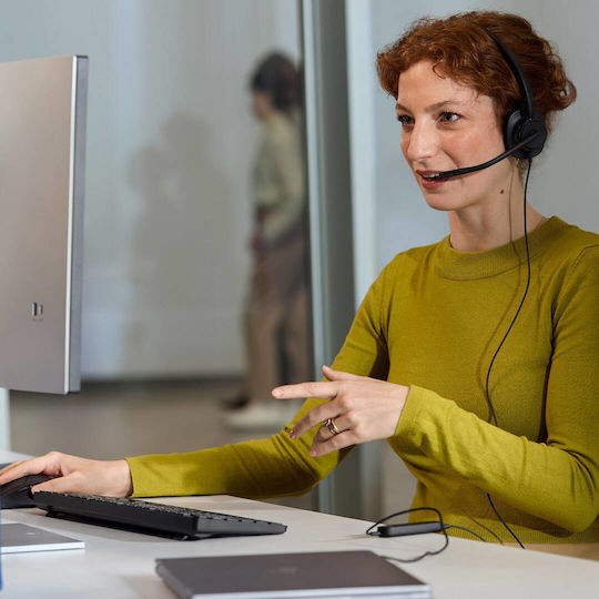 HP Poly Mission 415 Monaural On Ear Multimedia Căști cu microfon și conexiune USB-A / USB-C