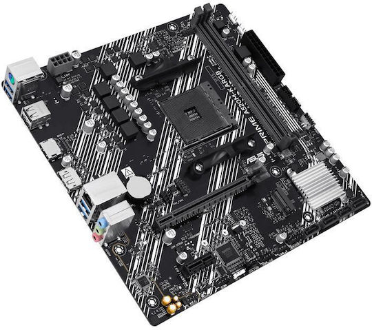 Asus Prime A520M-K ARGB Motherboard Micro ATX με AMD AM4 Socket 90MB1R00-M0EAY0