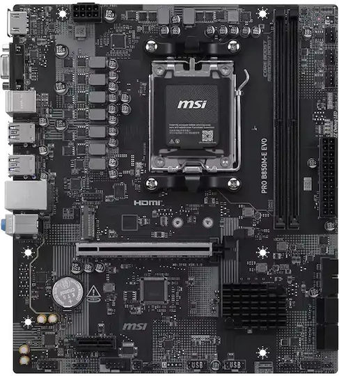 MSI Pro B850M-E Evo Placă de bază Micro ATX cu AMD AM5 Socket