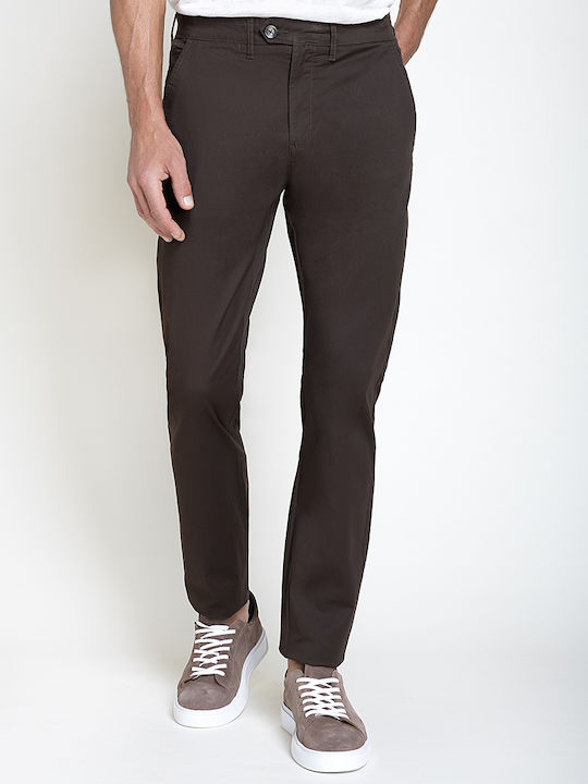 Trousers in Slim Fit Brown P2176/Brown