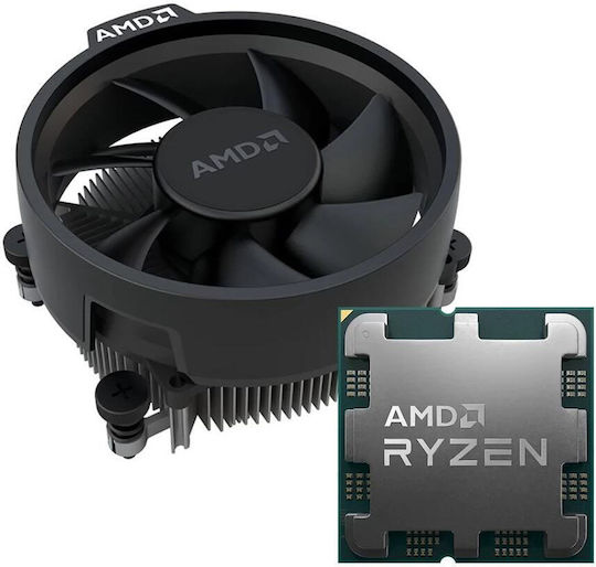 AMD Ryzen 7 8700F 4,1 GHz CPU-Prozessor 8 Kerne für Steckdose AM5 in Tablett mit Kühlkörper