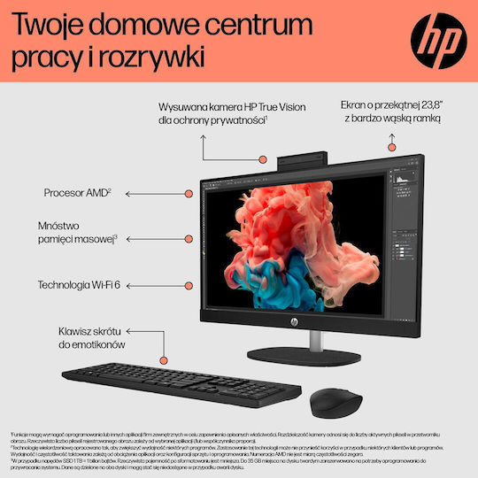 HP 24-cr0332nw 23.8" (Ryzen 7-7730U/16GB/512GB SSD/FHD/W11 Home) US