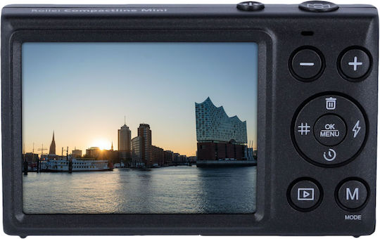 Rollei Compactline Mini Compact Φωτογραφική Μηχανή 64MP 4K UHD Μαύρη