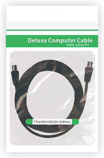 DM Pro Cablul Antenă Coaxial Masculin - Coaxial Feminin Negru 1.5m DM-RF-1.5B 1 Bucată