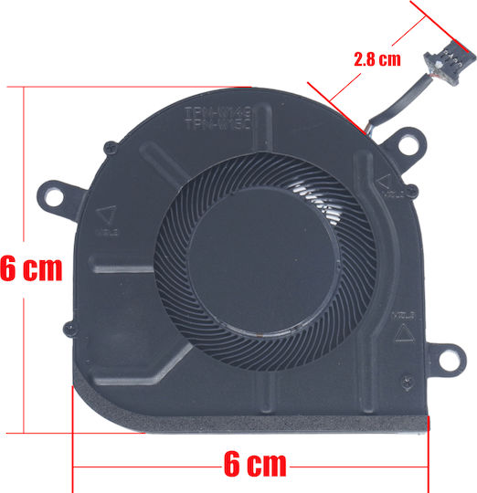 Ανεμιστηράκι Laptop Gpu Cooling Fan Hp Envy X360 15m-eu 15m-es 15t-es 15z-eu 15-eu M45466-001 Fna5 Dfs5k12114262c Eg50040s1-1c400-s9a Eg50040s1-1c410-s9a Tpn-w149 Tpn-w150 4pin Κωδ.81109