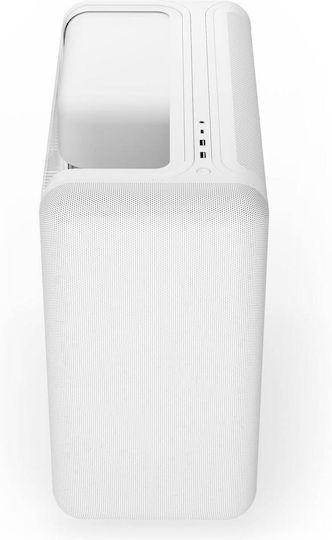 HYTE X50 Gaming Midi Tower Κουτί Υπολογιστή με Πλαϊνό Παράθυρο Snow White