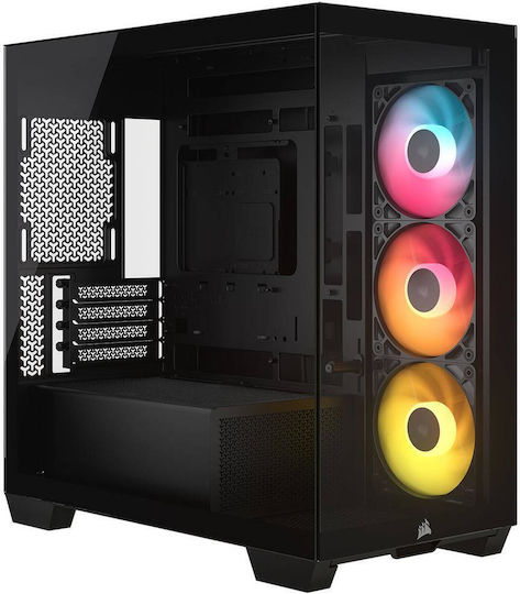 Corsair 2800X RS-R Геймърско Micro Tower Компютърно Кутия с ARGB Осветление Черно
