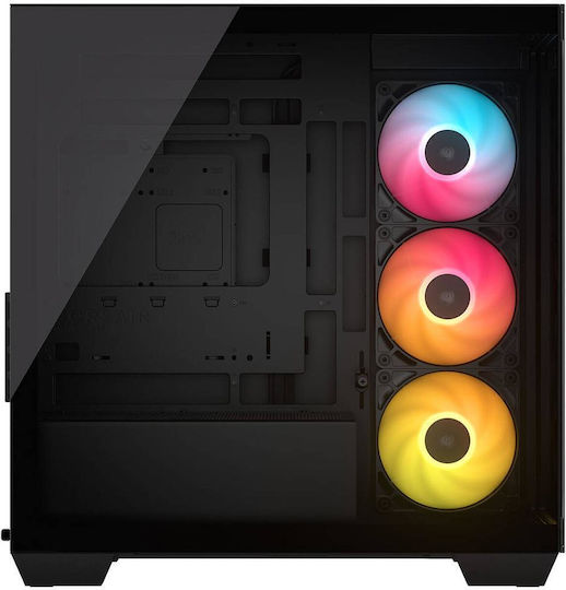 Corsair 2800X RS-R Геймърско Micro Tower Компютърно Кутия с ARGB Осветление Черно