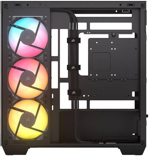 Corsair 2800X RS-R Геймърско Micro Tower Компютърно Кутия с ARGB Осветление Черно