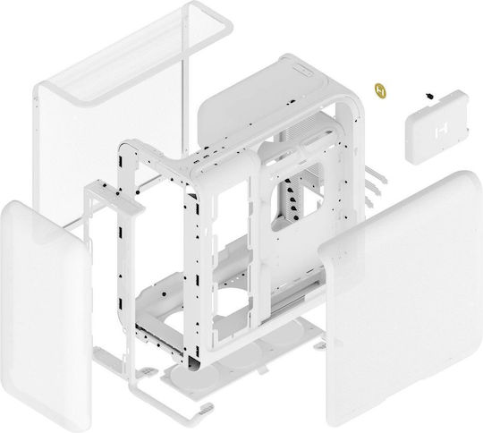 HYTE X50 Air Midi Tower Computer Case White