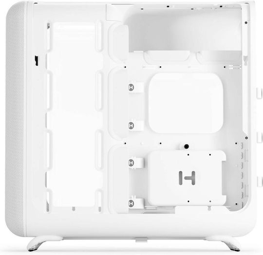 HYTE X50 Gaming Midi Tower Κουτί Υπολογιστή με Πλαϊνό Παράθυρο Snow White