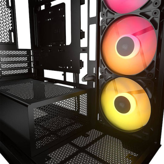 Corsair 2800X RS-R Геймърско Micro Tower Компютърно Кутия с ARGB Осветление Черно