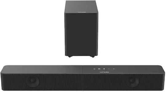 Ultimea Poseidon Саундбар 2.1 Bluetooth и HDMI 240W с Безжичен Субуфер и Дистанционно Черен