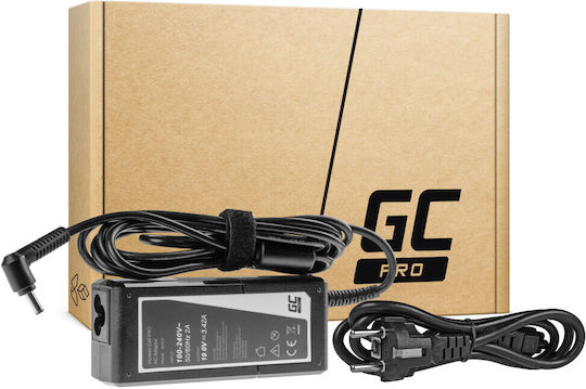 Green Cell Зарядно за лаптоп 65W 19V 3.42Спецификация за Asus