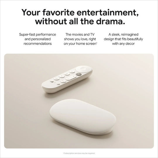 Google Smart TV Stick Streamer 4K UHD with Wi-Fi / HDMI