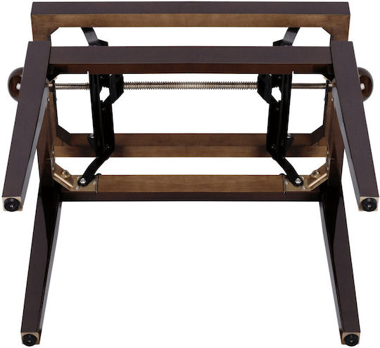 Soundsation Stool Piano Adjustable Rosewood Red L54xW23xH44.5-53.5cm