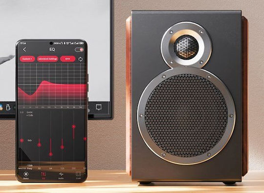 Fiio SA1 Ηχεία Studio Monitor (Ζεύγος) Καφέ