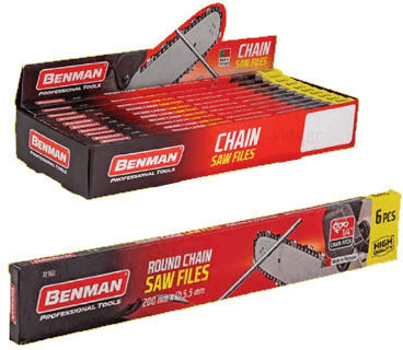 Benman 72560 Chainsaw Round File with Handle