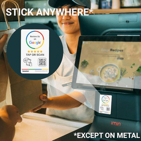 Google Review Tap Stickers Smart Tap Nfc & Qr Instant Reviews 10-pack