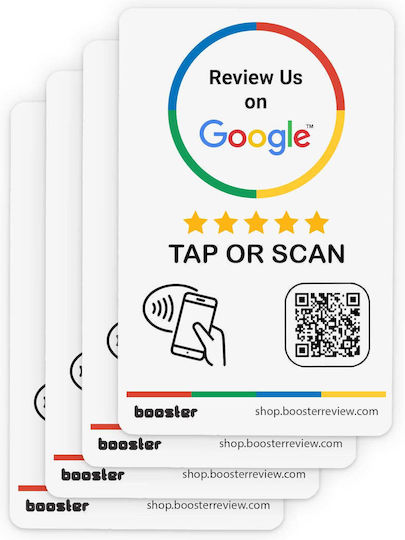 Google Review Tap Stickers Smart Tap Nfc & Qr Instant Reviews 1-pack