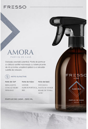 Premium Raumduft Soforteffekt Lang anhaltender Duft Fresso Home Spray Amora 500ml
