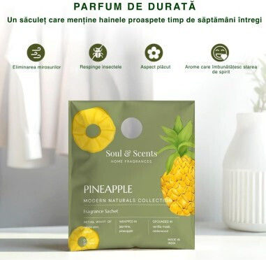 Sachet Parfumat Pentru Garderobă Soul Scents Ananas